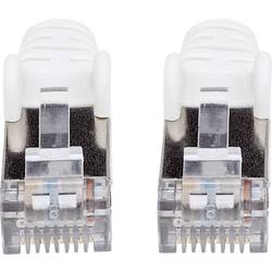 Intellinet 741910 RJ45 síťové kabely, propojovací kabely CAT 6a (surový kabel CAT 7) S/FTP 7.50 m bílá bez halogenů 1 ks