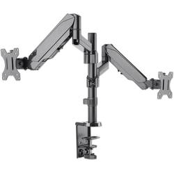 Manhattan 461597 držák na stůl pro monitor 2 Displej: (s) 43,2 cm (17) - 81,3 cm (32) černá otočný, nastavitelná výška, naklápěcí, nakláněcí