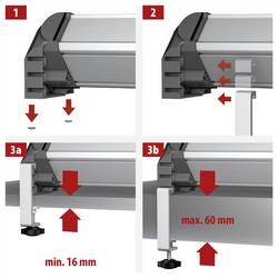 Brennenstuhl 1990500010 sada pro montáž na desku stolu Rozsah upínání 16 do 60 mm 2 ks