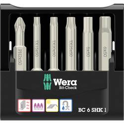 Wera Bit-Check 6 SHK 1 SB 05073631001 sada bitů, 6dílná, křížový PH, TORX, inbus, Šestihran