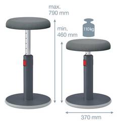 Leitz židle pro sezení/stání Ergo Cosy šedá 65180089