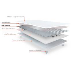 XCOAST infračervené topení, 570442, 500 W, 10 m², bílá