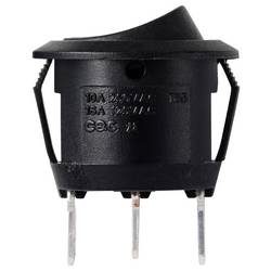 TRU COMPONENTS 700207 kolébkový spínač R13-112D B/B PR.I-O-II 250 V/AC 6 A 1x zap/vyp/zap s aretací/0/s aretací 1 ks