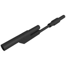 Hirschmann Test & Measurement MAL 2800 S sw bezpečnostní měřicí kabely 4mm bezpečnostní zástrčka 4mm bezpečnostní zástrčka 8 cm černá 1 ks