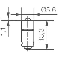 Signal Construct MEDG5762 indikační LED bílá T1 3/4 MG 12 V/DC 2000 mcd 428 mlm