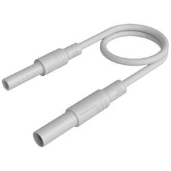 Hirschmann Test & Measurement MAL S GG-B 100/2,5 ws bezpečnostní měřicí kabely 4mm bezpečnostní zástrčka 4mm bezpečnostní zdířka 100 cm bílá 1 ks