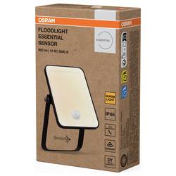 OSRAM HOMELIGHTING Floodlight Essential Sensor 10W 3000K 4099854429859 venkovní LED reflektor s PIR detektorem Barvy světla (LED svítidlo): teplá bílá