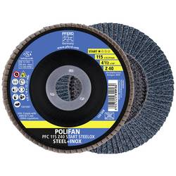 PFERD TOOLS 69300936 PFC 115 Z 40 START STEELOX vějířovitý brusný kotouč Průměr 115 mm Ø otvoru 22.23 mm Zrnitost 40 10 ks