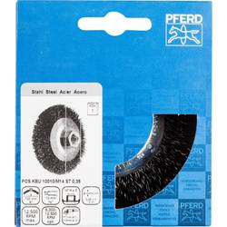 PFERD TOOLS Kuželový kartáč, neopft KBU Ø 100 x 10 mm, ocelový drát Ø 0,35 pro úhlové brusky 43316001 1 ks