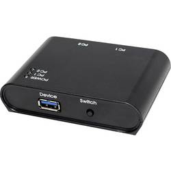 LogiLink UA0216 2 porty USB 3.0 přepínač černá