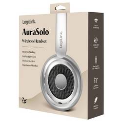 LogiLink BT0072BR sluchátka uzavřená (Over Ear) Bluetooth® stříbrná