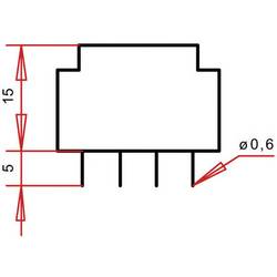 Gerth PT150601 transformátor do DPS 1 x 230 V 1 x 6 V/AC 0.35 VA 58 mA