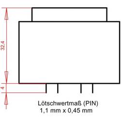 Gerth PT423002 transformátor do DPS 1 x 230 V 2 x 15 V/AC 4.80 VA 160 mA