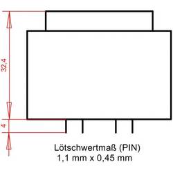 Gerth PT422402 transformátor do DPS 1 x 230 V 2 x 12 V/AC 4.80 VA 200 mA