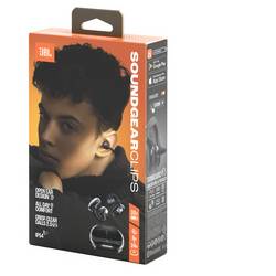 JBL Soundgear Clips TWS otevřená sluchátka Bluetooth®, Bez kabelu stereo černá headset, odolné vůči potu, dotykové ovládání Hi-Fi