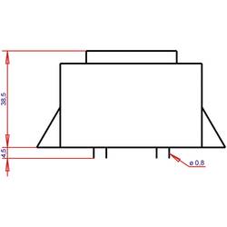 Gerth PTA542402 transformátor do DPS 1 x 230 V 2 x 12 V/AC 16 VA 666 mA