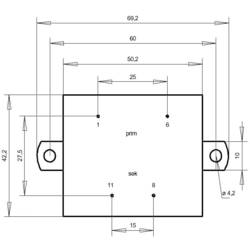 Gerth PT481501F transformátor do DPS 1 x 230 V 1 x 15 V/AC 10 VA 666 mA
