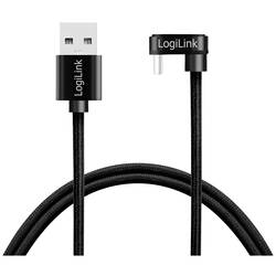 LogiLink USB kabel USB 2.0 USB-C ® zástrčka, USB-A zástrčka 3.00 m černá CU0195