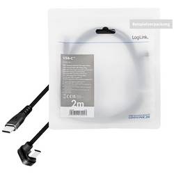 LogiLink USB kabel USB 2.0 USB-C ® zástrčka, USB-A zástrčka 3.00 m černá CU0195
