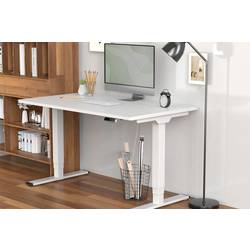 Digitus konstrukce psacího stolu pro práci vsedě i ve stoje elektricky výškově nastavitelné Rozsah výšky: 62 do 1.27 m (š x h) 170 cm x 68 cm bílá, bílá (RAL