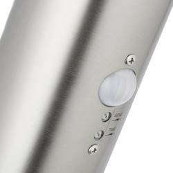 Brilliant Bole G46798/82 venkovní nástěnné osvětlení s PIR detektorem halogenová žárovka E27 60 W nerezová ocel