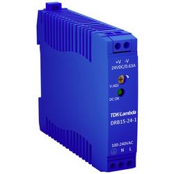 TDK-Lambda DRB15-24-1 síťový zdroj na DIN lištu 24 V/DC 0.63 A 15 W Počet výstupů:1 x Obsah 1 ks