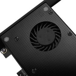 AXAGON PCEM2-DC 2 porty Řadič M.2 PCIe x4 Vhodný pro (SSD): 2230, 2242, 2260, 2280, 22110 Aktivní chlazení, vč. nízkoprofilového krycího plechu na prázdný slot