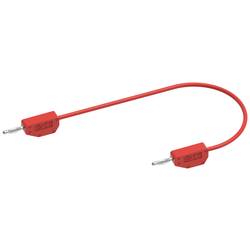 Electro PJP 214-CD1-50R měřicí kabel banánková zástrčka banánková zástrčka 0.50 m červená 1 ks