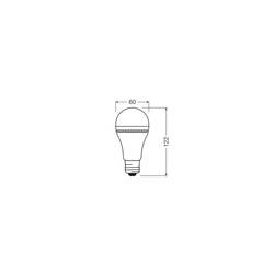 OSRAM HOMELIGHTING 4099854190131 Akumulátorem napájené LED svítidlo Energetická třída (EEK2021) F (A - G) E27 klasická žárovka 8 W = 60 W neutrální bílá (Ø x