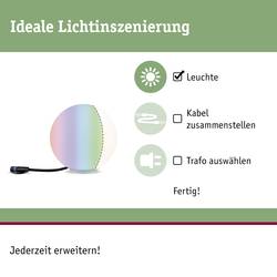 Paulmann Lichtobjekt Globe RGBW 94269 Osvětlovací systém Plug&Shine ZigBee LED venkovní sloupkové svítidlo LED 2.8 W teplá bílá bílá