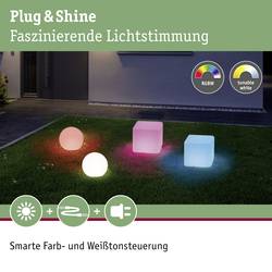 Paulmann Lichtobjekt Globe RGBW 94269 Osvětlovací systém Plug&Shine ZigBee LED venkovní sloupkové svítidlo LED 2.8 W teplá bílá bílá