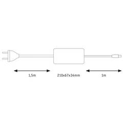 Paulmann 70976 MaxLED Power Supply LED napájecí zdroje 150 W (max) 24 (max.) 230 V (d x š x v) 210 x 210 x 34 mm Piece 1 ks