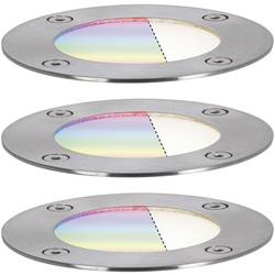 Paulmann Boden Einbauleuchten Starterset RGBW 94275 Osvětlovací systém Plug&Shine ZigBee LED 3.6 W teplá bílá stříbrná