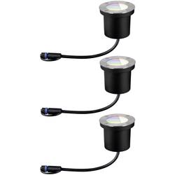 Paulmann Boden Einbauleuchten Starterset RGBW 94275 Osvětlovací systém Plug&Shine ZigBee LED 3.6 W teplá bílá stříbrná