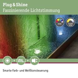 Paulmann Boden Einbauleuchten Starterset RGBW 94275 Osvětlovací systém Plug&Shine ZigBee LED 3.6 W teplá bílá stříbrná