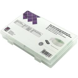 TRU COMPONENTS TC-6793932 smršťovací bužírka na akumulátory, bez lepidla transparentní Poměr smrštění:2:1 3 díly