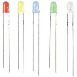 TRU COMPONENTS LED s vývody červená, žlutá, modrá, žlutozelená, teplá bílá kulatý 3 mm 55 mcd, 330 mcd, 420 mcd, 2500 mcd, 14400 mcd 30 ° 20 mA 1.8 V, 2.4 V,
