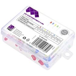 TRU COMPONENTS LED s vývody červená, žlutá, modrá, žlutozelená, teplá bílá kulatý 5 mm 90 mcd, 420 mcd, 2180 mcd, 19000 mcd 30 ° 20 mA 1.8 V, 2.4 V, 2.7 V, 3.4