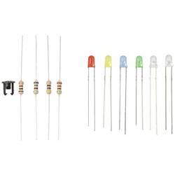 TRU COMPONENTS LED s vývody červená, žlutá, modrá, žlutozelená, teplá bílá, studená bílá kulatý 3 mm 55 mcd, 330 mcd, 420 mcd, 2500 mcd, 14400 mcd 30 ° 20 mA