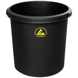 BJZ A-34062 A-34062 ESD odpadkový koš 18 l (Ø x v) 31 cm x 32 cm plast černá 1 ks