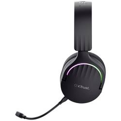 Trust GXT491 FAYZO Headset uzavřená (Over Ear) Bluetooth® Virtual Surround černá Surround-Sound, Vypnutí zvuku mikrofonu, regulace hlasitosti Gaming