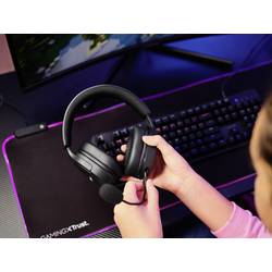 Trust GXT491 FAYZO Headset uzavřená (Over Ear) Bluetooth® Virtual Surround černá Surround-Sound, Vypnutí zvuku mikrofonu, regulace hlasitosti Gaming