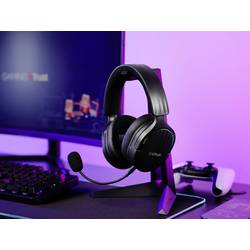 Trust GXT491 FAYZO Headset uzavřená (Over Ear) Bluetooth® Virtual Surround černá Surround-Sound, Vypnutí zvuku mikrofonu, regulace hlasitosti Gaming