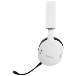 Trust GXT491 FAYZO Headset uzavřená (Over Ear) Bluetooth® Virtual Surround bílá Surround-Sound, Vypnutí zvuku mikrofonu, regulace hlasitosti Gaming
