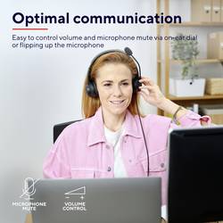 Trust HS-201 Headset uzavřená (Over Ear) kabelová stereo černá Počítače