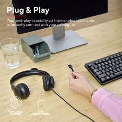 Trust HS-201 Headset uzavřená (Over Ear) kabelová stereo černá Počítače