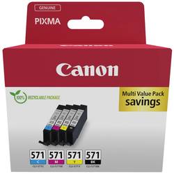Canon Ink CLI-571 originál kombinované balení černá, azurová, purppurová, žlutá 0386C008