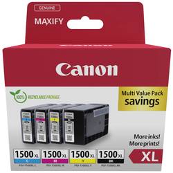 Canon Ink PGI-1500 XLCMYBK originál kombinované balení černá, azurová, purppurová, žlutá 9182B010