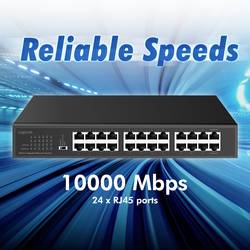 LogiLink NS1324 NS1324 19 síťový switch 24 portů 48 Gbit/s