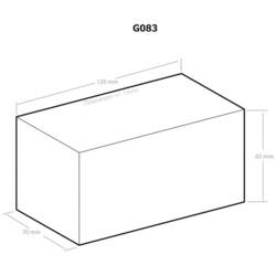 Kemo G083 univerzální pouzdro 120 x 70 x 65 plast černá 1 ks